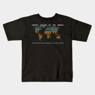 World map - United colors of the world Kids T-Shirt